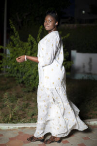 Robe Longue Brodée Cotton Dakar