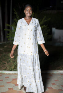Robe Longue Brodée Cotton Dakar
