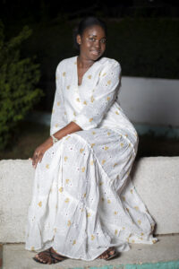 Robe Longue Brodée Cotton Dakar