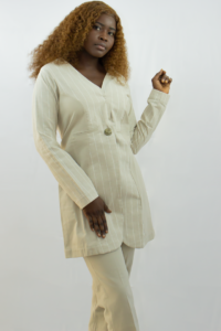 Ensemble costume et pantalon en lin