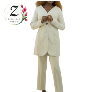 Ensemble costume et pantalon en lin