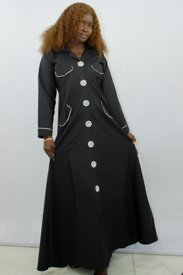 Robe longue petits pois