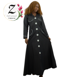 Robe longue petits pois