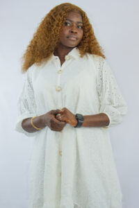 Robe Chemise Brodée cotton – Dakar