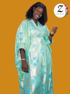 Kaftan soie brocard Dakar