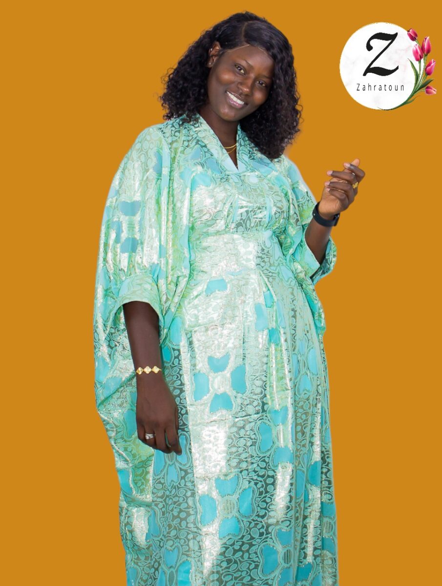 Kaftan soie brocard Dakar