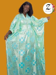 Kaftan soie brocard Dakar