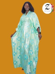 Kaftan soie brocard Dakar