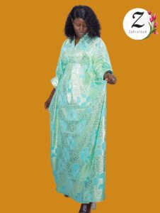 Kaftan soie brocard Dakar