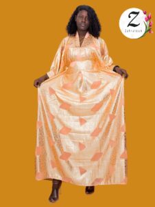 Kaftan soie brocard Dakar