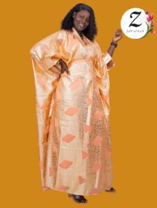 Kaftan soie brocard Dakar