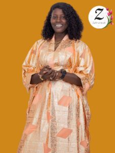 Kaftan soie brocard Dakar