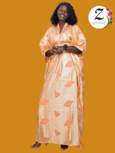 Kaftan soie brocard Dakar