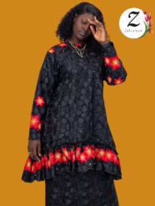 Ensemble Haut et Pagne brodée Dakar