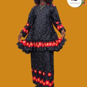 Ensemble Haut et Pagne brodée Dakar