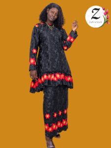 Ensemble Haut et Pagne brodée Dakar