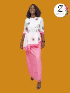 Taille Basse et jupe brodée – Dakar