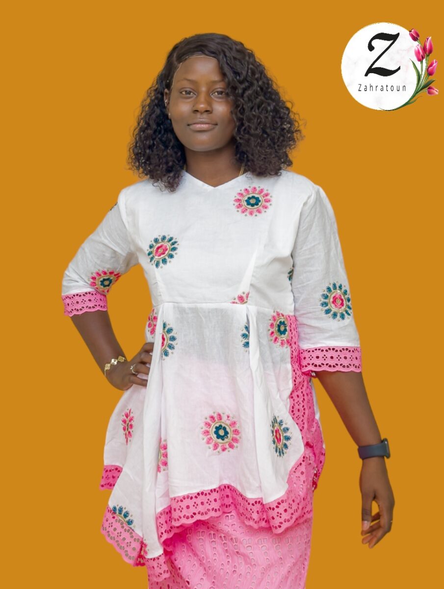 Taille Basse et jupe brodée – Dakar