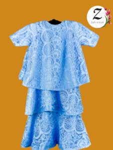 Robe Dentelle – trois volants – Dakar