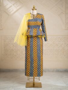 Ensemble wax asymétrique femme Ndeye