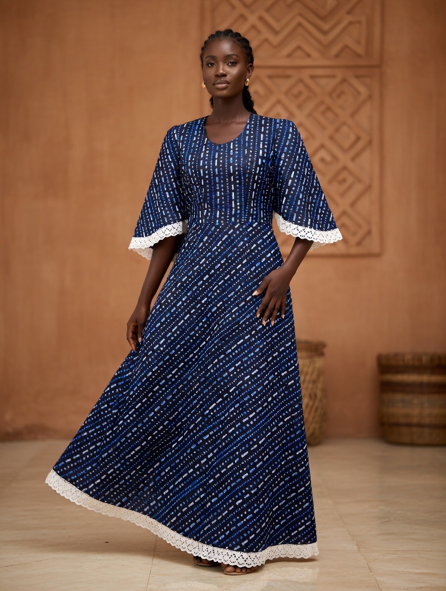 Robe wax bleue