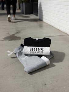 Ensemble garçon BOYS gris noir et blanc