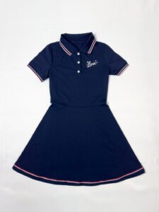 Robe polo bleu marine fille 4 à 6 ans